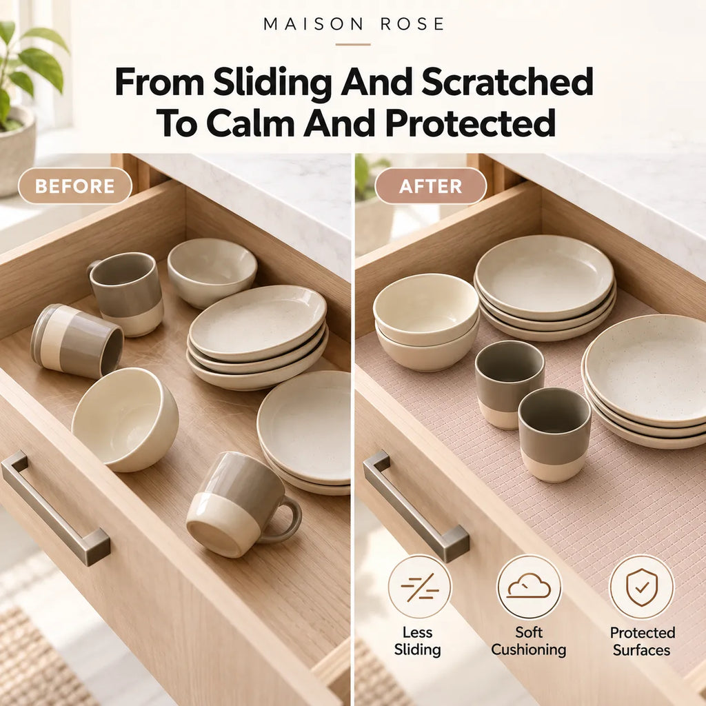 GripNest – Non-Slip Drawer & Shelf Liner