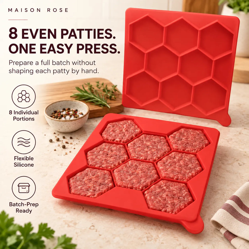 PattyPrep – Silicone Burger Patty Mold
