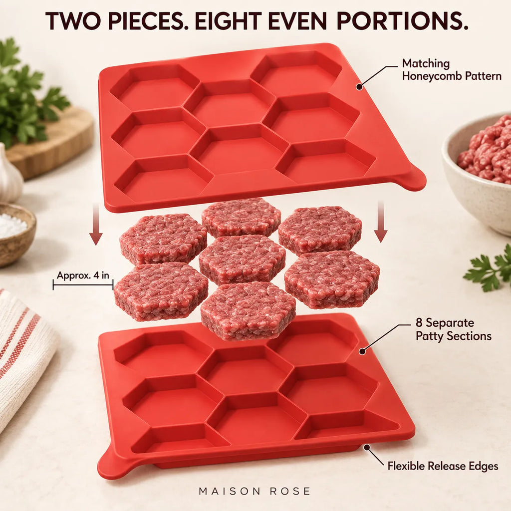 PattyPrep – Silicone Burger Patty Mold