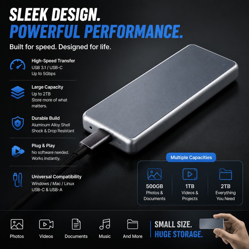 Portable External SSD