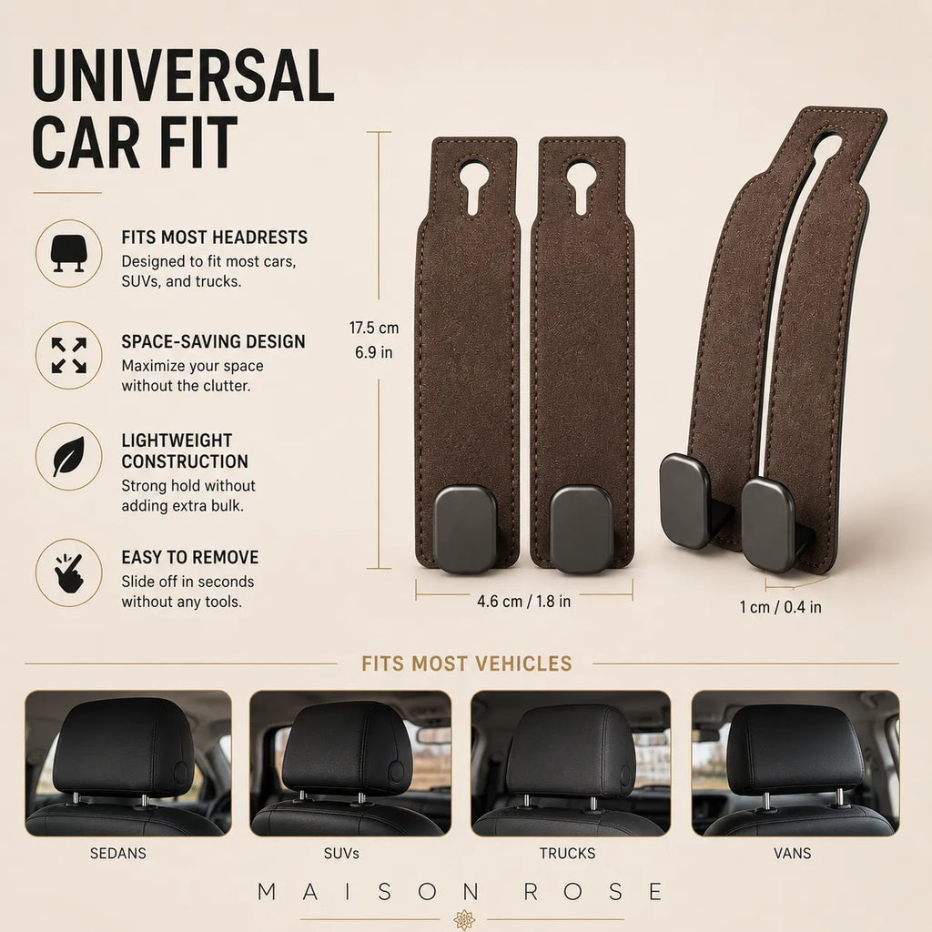Velvet Hook – Car Seat Organizer Hooks
