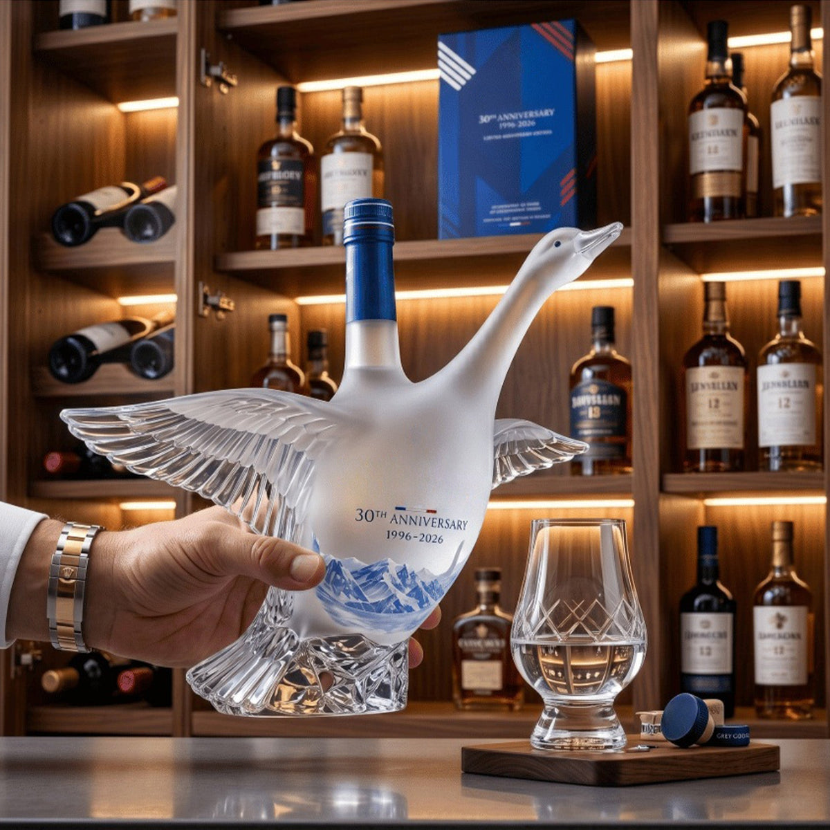 30th Anniversary 3D Sculpted Vodka Bottle