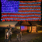 American Flag Lights Outdoor 420 LED String Lights Party Decor