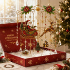 Christmas Stained Glass-Style Window Hanging