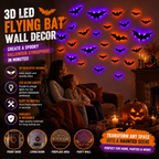 3D LED Flying Bat Wall Decor