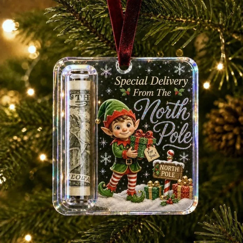 Santa's Cash Holder Christmas Ornament – The Magical Way to Gift Money This Holiday