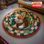 Christmas 3D Optical Illusion Round Floor Mat – 80 cm