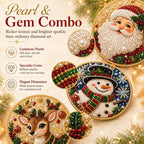 DIY Christmas Wooden Diamond Art Ornament Set