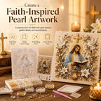 DIY 3D Pearl-Style Christian Faith Art Kit