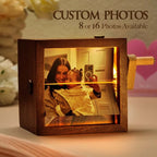 Lighted Hand-Crank Flipbook Photo Box – 16 Photos