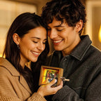 Lighted Hand-Crank Flipbook Photo Box – 16 Photos
