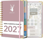 2027 A5 Deer Spiral Planner – 160 Sheets