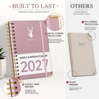 2027 A5 Deer Spiral Planner – 160 Sheets