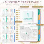 2027 A5 Deer Spiral Planner – 160 Sheets