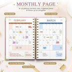 2027 A5 Deer Spiral Planner – 160 Sheets