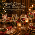Christmas 3D Wine Glass Collection Gift Box Set