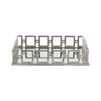 Rectangular Nickel Mirrored Tray