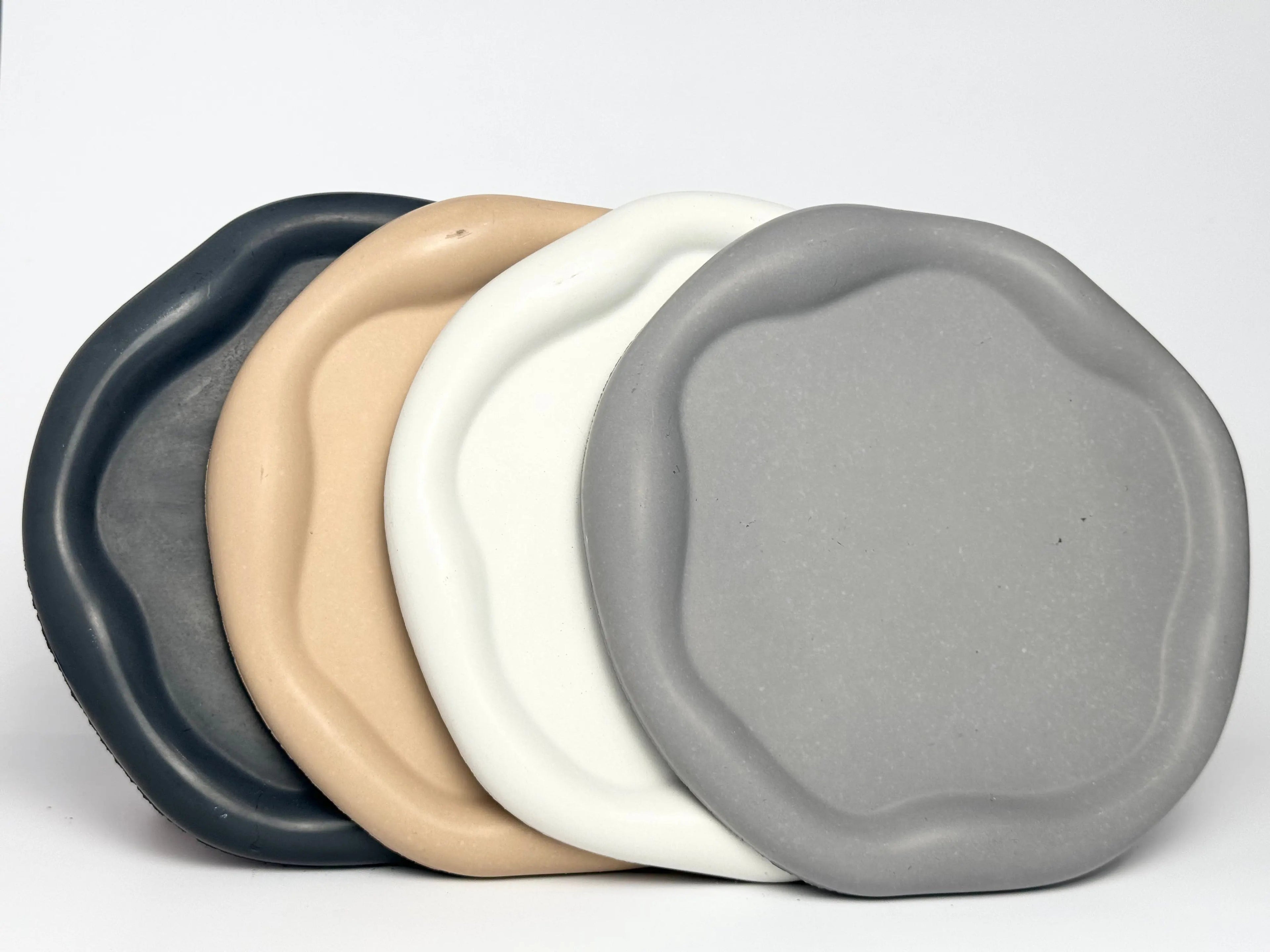 Irregular Round Concrete Trinket Tray