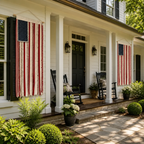 4 x 2.3 Ft Lighted Rag American Flag Banner -  USA 250th Celebration