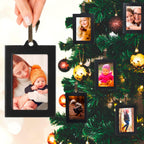 Antique Bronze Family Tree Ornament - 4-Frame Hanging Photo Display