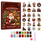 24-Piece Christmas Diamond Art Ornament Kit