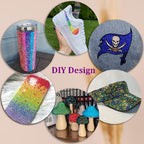 DIY Nail Flatback Rhinestones Kit | 40.000+ AB Crystal Gems with Adhesive & Pickup Tool for Salon-Quality Nail Art-8YF7