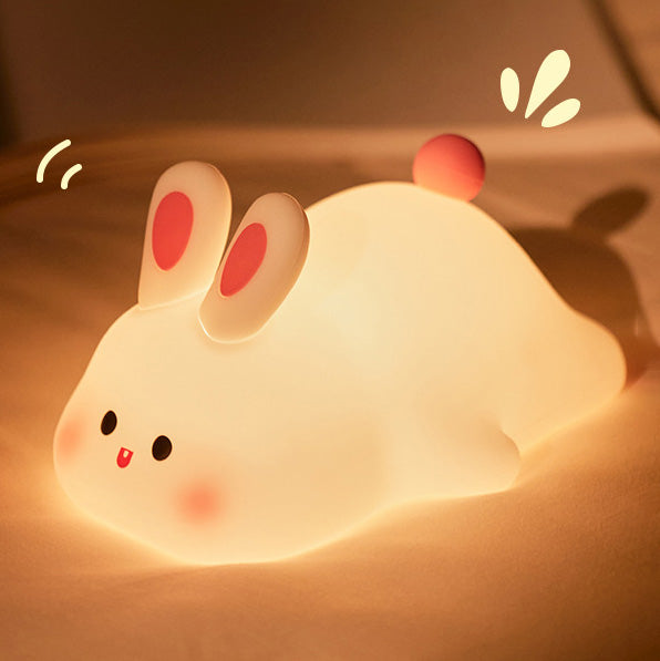 Satsus® Squishy Silicone Tap Tap Night Light Lamp Best Gift