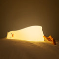 Satsus® Squishy Silicone Lazy Duck LED Night Light - Perfect Gift for Kids and Girls