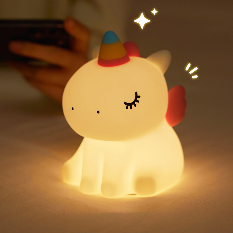 Satsus® Unicorn Night Light LED Squishy Tap Lamp Best Gift for Baby and Girl