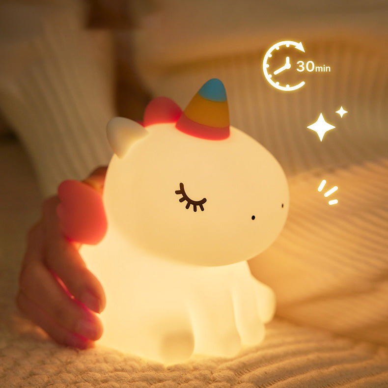 Satsus® Unicorn Night Light LED Squishy Tap Lamp Best Gift for Baby and Girl