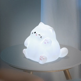Satsus® Squishy Silicone Waving Cat LED Night Light - Perfect Gift for Kids and Girls