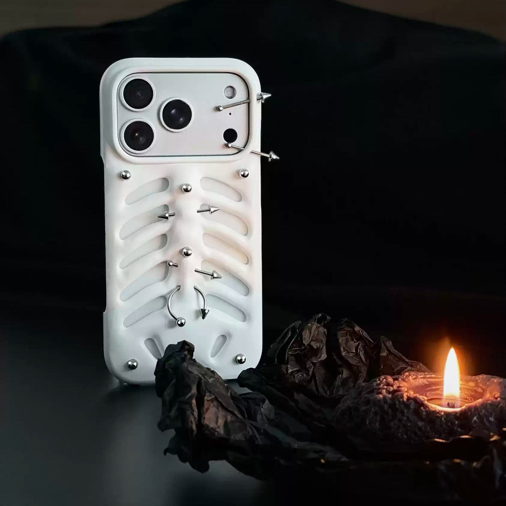 Gothic Ribcage Pierced Phone Case