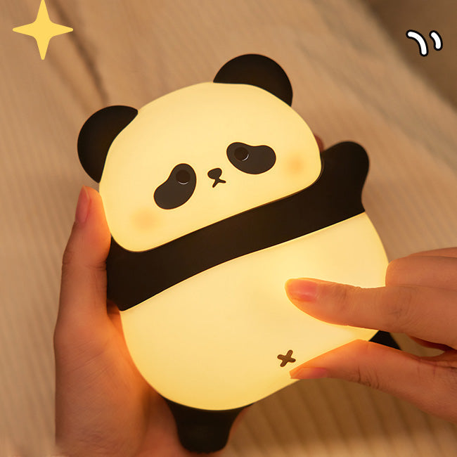 Satsus® Lying Lazy Panda Night Light LED Tap Lamp Best Gift for Baby and Girl
