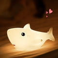 Satsus® Squishy Silicone Shark LED Night Light - Perfect Gift for Kids and Girls