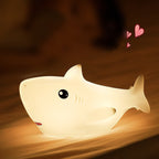 Satsus® Squishy Silicone Shark LED Night Light - Perfect Gift for Kids and Girls