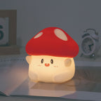 Satsus® Squishy Silicone Adorable Mushroom LED Night Light - Perfect Gift for Kids and Girls