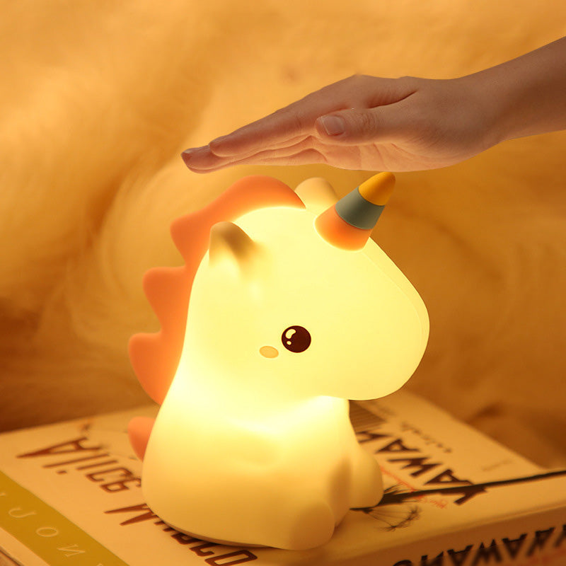 Satsus® Squishy Silicone Unicorn LED Night Light - Perfect Gift for Kids and Girls
