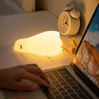 Satsus® Squishy Silicone Lazy Duck LED Night Light - Perfect Gift for Kids and Girls