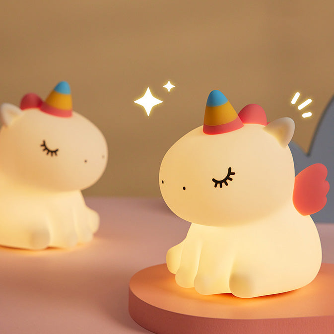 Satsus® Unicorn Night Light LED Squishy Tap Lamp Best Gift for Baby and Girl
