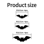 Lighted 3D Flying Bat Halloween Wall Decorations