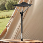 Satsus| Adjustable Aluminum Alloy Folding Camping Stool 125kg Load Bearing for Hiking Travel