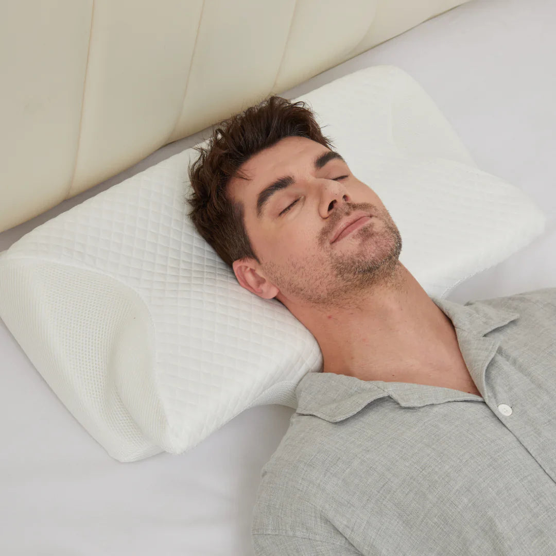Satsus| Cervical Pillow for Neck Pain Relief – Orthopedic Memory Foam Neck Support Pillow for Cervical, Shoulder & Back Alignment