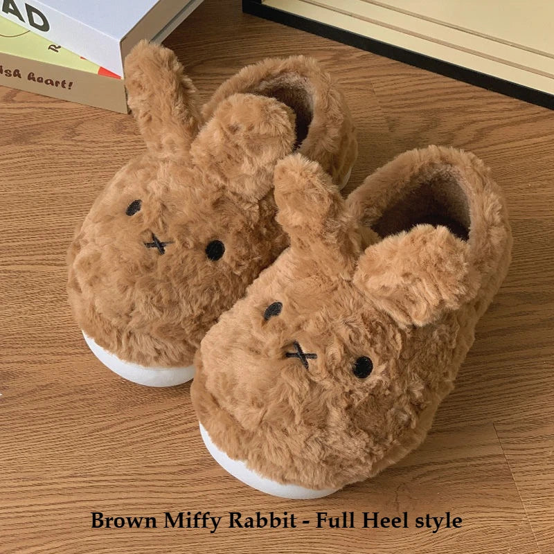 Miffy Bunny Plush Slippers