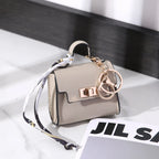 Mini Square Leather Bag Charm — Adorable Accessory, Chic, Stylish, Compact, Versatile