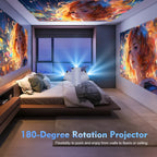 HY300 Pro Smart Mini Projector – Android 11 & 180° Flexible