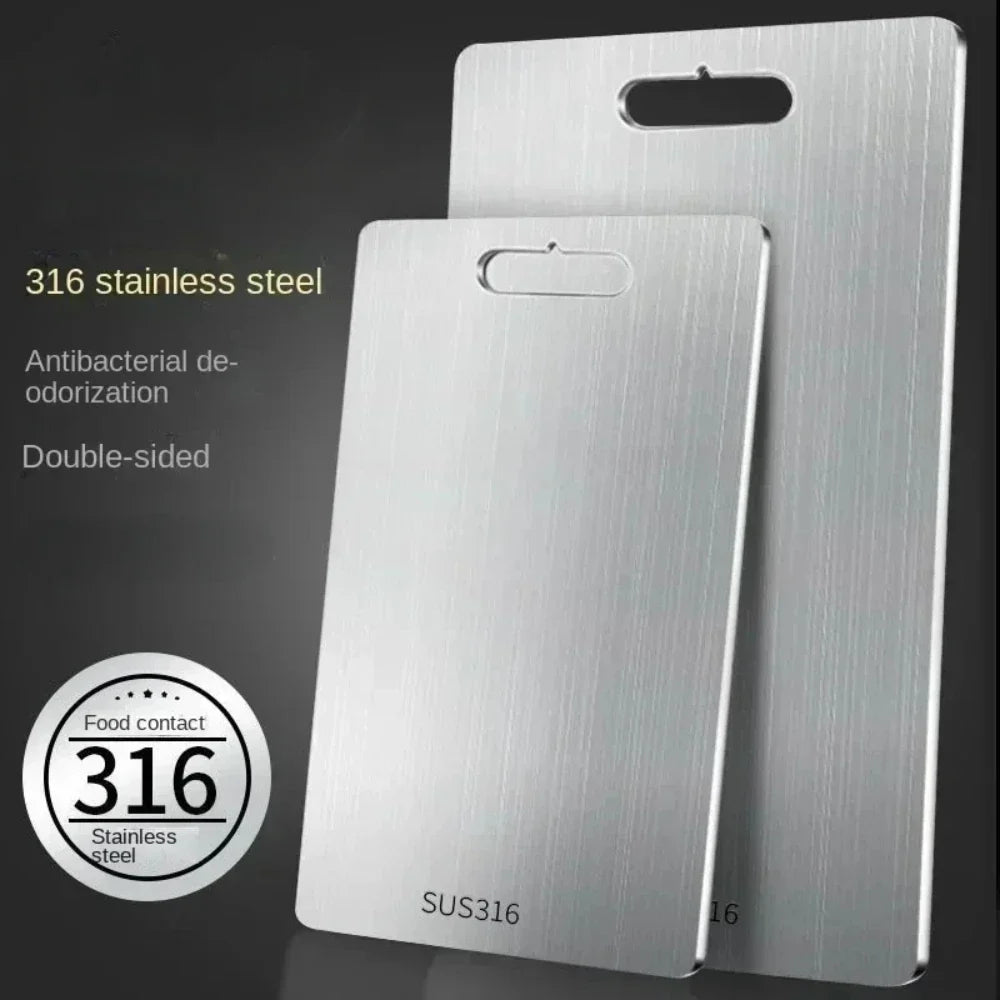 Stainless Steel Chopping Board — Heavy Duty, Professional Grade, Food Safe, Easy Clean, Durable, Rust Resistant