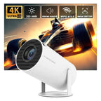 HY300 Pro Smart Mini Projector – Android 11 & 180° Flexible