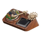 Rotating Solar Retro Record Player Car Air Fresheners