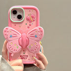 Lovely 3D Folded Butterfly Shockproof iPhone Case