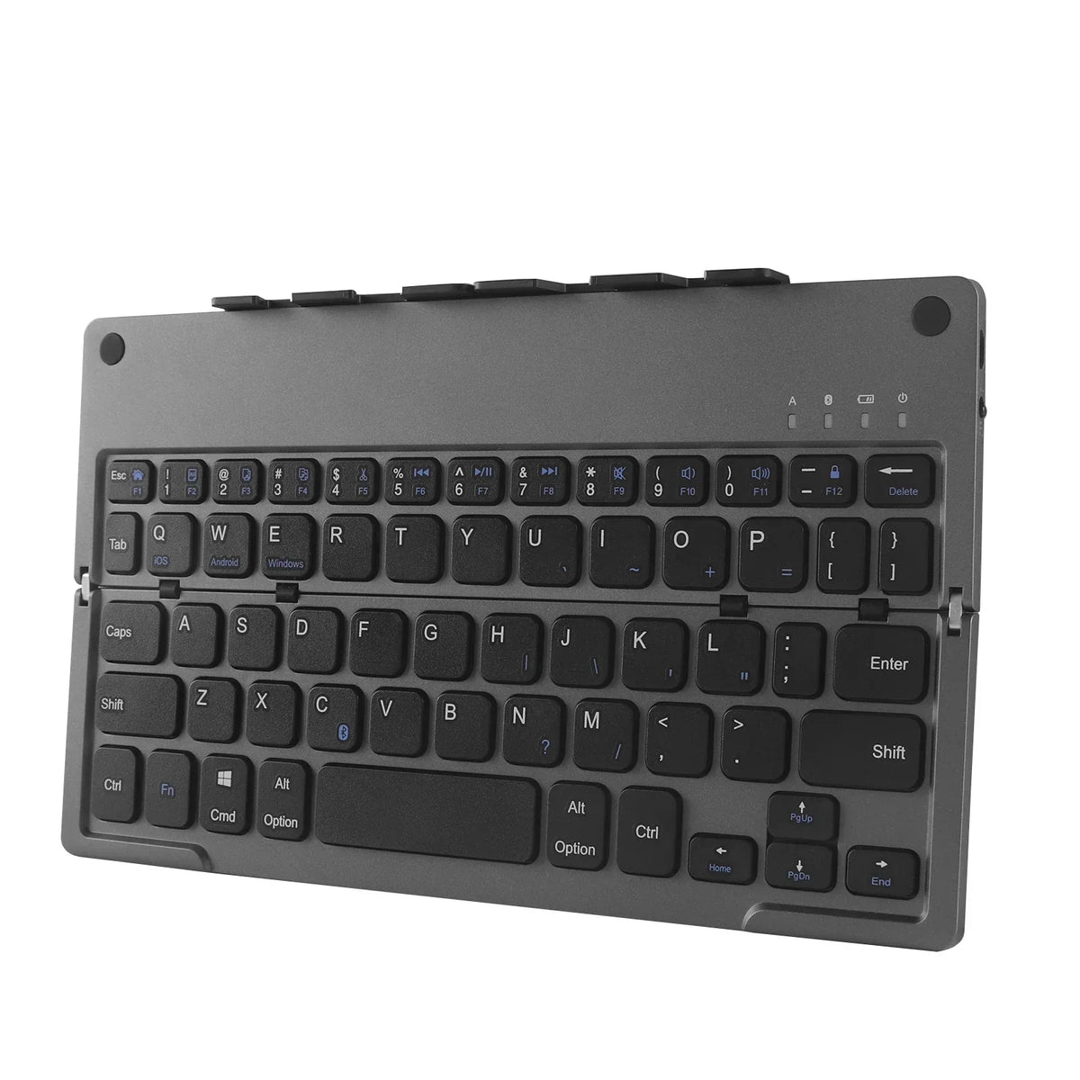 Travel-Friendly Foldable Wireless Keyboard Phone Holder